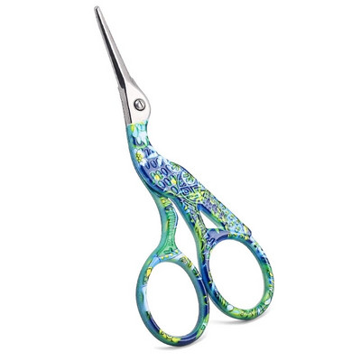 Ножици за вежди Инструменти за нокти от неръждаема стомана Ножици за вежди Нос за мигли Мултифункционален тример за коса на лицето Грим Инструмент за красота