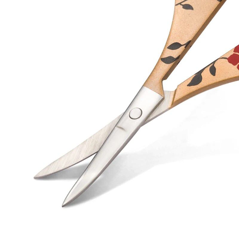 Ножици за вежди Инструменти за нокти от неръждаема стомана Ножици за вежди Нос за мигли Мултифункционален тример за коса на лицето Грим Инструмент за красота