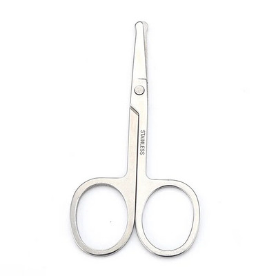 Ножици за вежди от неръждаема стомана Козметични ножици за коса за нос Красота Ножици за брада Тример за вежди Инструменти за грим