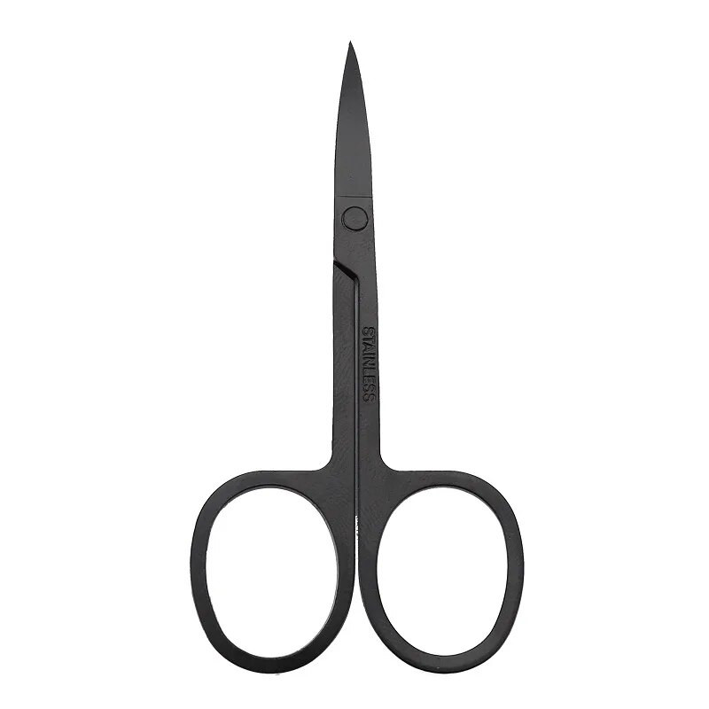 Ножици за вежди от неръждаема стомана Козметични ножици за коса за нос Красота Ножици за брада Тример за вежди Инструменти за грим