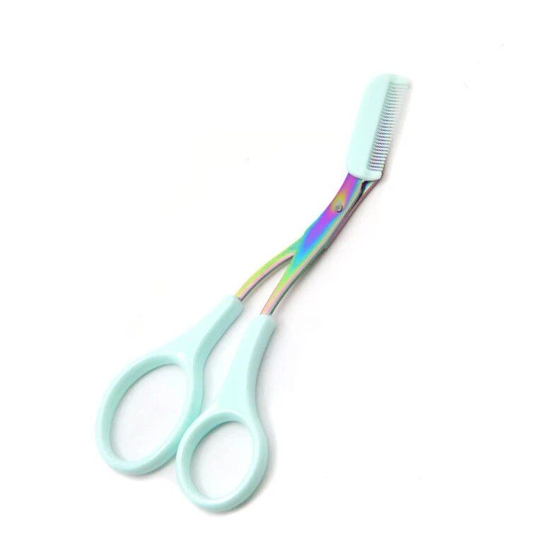 Тример за вежди Ножица с гребен Епилация на лицето Подстригване Оформяне Самобръсначка Козметични аксесоари за грим