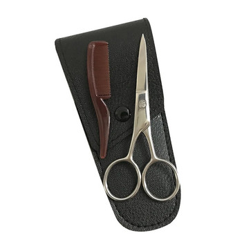 1 комплект Ножица за вежди Мустаци Тример за вежди Аксесоар за грижа за срязване от неръждаема стомана