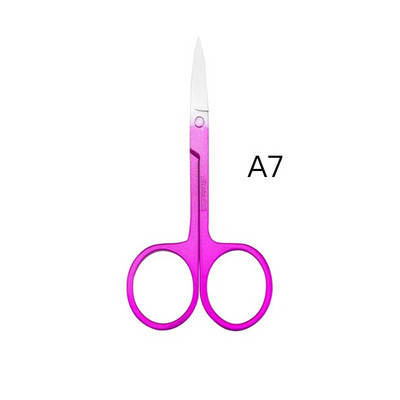 1Pcs Ножици от неръждаема стомана Инструменти за грим Art Trims Аксесоари за нокти Модни малки ножици за вежди за инструмент за маникюр