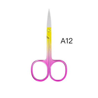 1Pcs Ножици от неръждаема стомана Инструменти за грим Art Trims Аксесоари за нокти Модни малки ножици за вежди за инструмент за маникюр