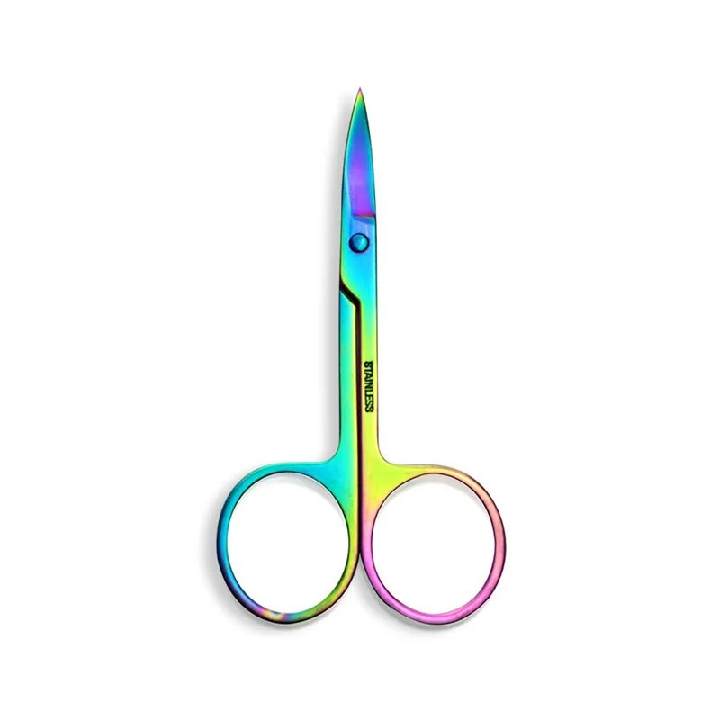 1Pcs Ножици от неръждаема стомана Инструменти за грим Art Trims Аксесоари за нокти Модни малки ножици за вежди за инструмент за маникюр