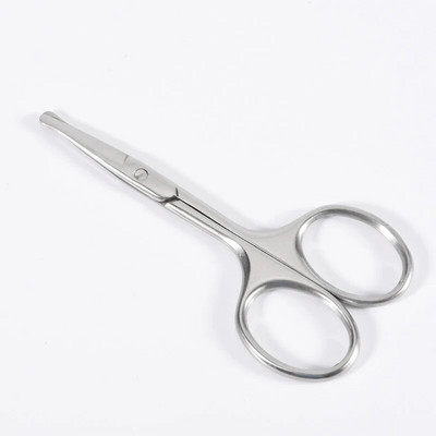 Извито острие Ножица за нокти Маникюр Средство за премахване на кожички Кръгъл Професионален нос Вежди Брада Тример за мигли Подстригване