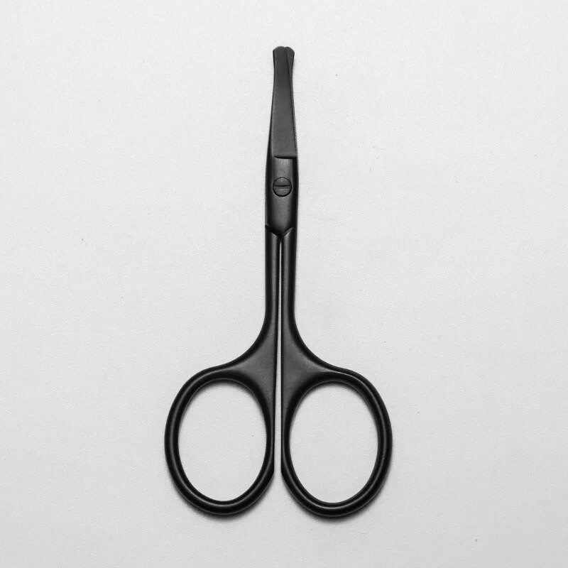 Извито острие Ножица за нокти Маникюр Средство за премахване на кожички Кръгъл Професионален нос Вежди Брада Тример за мигли Подстригване