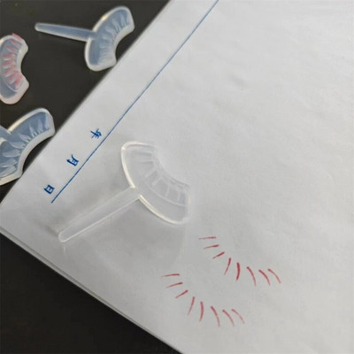 1 чифт Гореща разпродажба Печати за мигли Инструмент Инструмент за грим на очите Направи си сам Удължаване на долни мигли Естествен външен вид за грим за начинаещи Фалшиви мигли