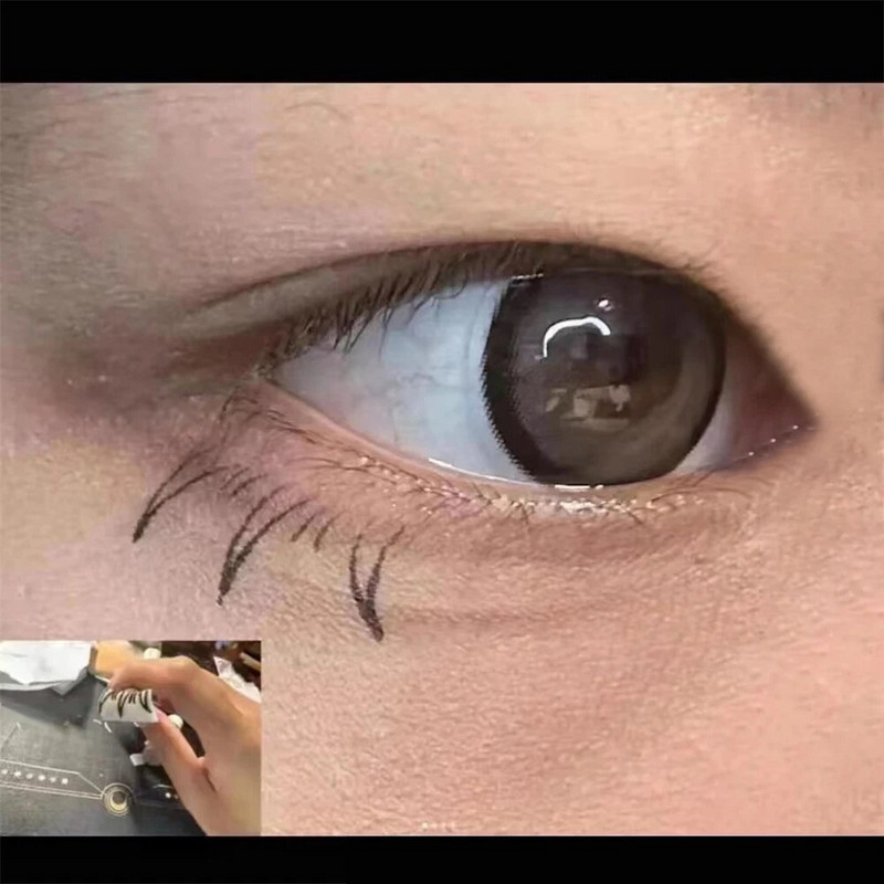 1 чифт Гореща разпродажба Печати за мигли Инструмент Инструмент за грим на очите Направи си сам Удължаване на долни мигли Естествен външен вид за грим за начинаещи Фалшиви мигли