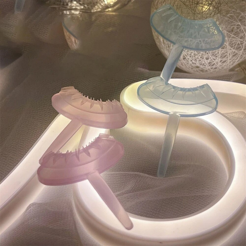 1 чифт Гореща разпродажба Печати за мигли Инструмент Инструмент за грим на очите Направи си сам Удължаване на долни мигли Естествен външен вид за грим за начинаещи Фалшиви мигли