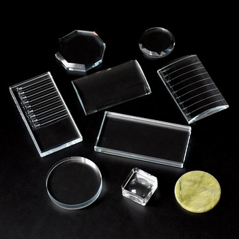 Стъклени плочки Консумативи за удължаване на мигли Инструменти за грим Прозрачни, повторно използваеми Висококачествени професионални инструменти за грим