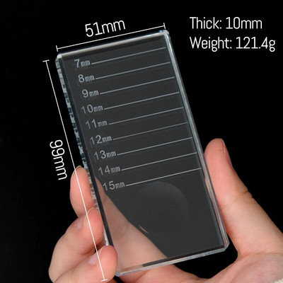 Стъклени плочки Консумативи за удължаване на мигли Инструменти за грим Прозрачни, повторно използваеми Висококачествени професионални инструменти за грим