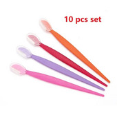 10 бр./Партида Тример за вежди Нож за оформяне Нож за лице Остриета за епилация Скрепер за епилация Самобръсначка Женски козметични инструменти за грим