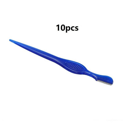 10 бр./Партида Тример за вежди Нож за оформяне Нож за лице Остриета за епилация Скрепер за епилация Самобръсначка Женски козметични инструменти за грим