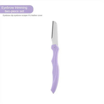 Комплект тримери за вежди Ножици с гребен Пинсети с щипка от неръждаема стомана Сгъваема самобръсначка за вежди Ножици за мигли Коса Инструменти за красота