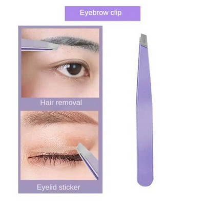 Комплект тримери за вежди Ножици с гребен Пинсети с щипка от неръждаема стомана Сгъваема самобръсначка за вежди Ножици за мигли Коса Инструменти за красота