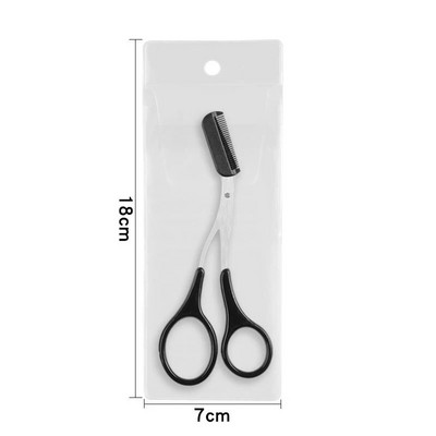 3 цвята Тример за вежди Ножица с гребен Епилация на лицето Подстригване Оформяне Самобръсначка Козметични аксесоари за грим