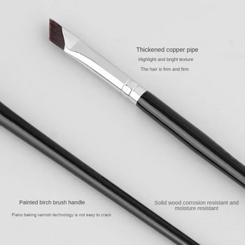 Upgrade Blade Eyeliner Brush Ultra Thin Fine Angle Плоска четка за вежди Liner Brow Place Четка за грим Четка за прецизни детайли