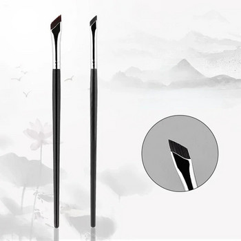 Αναβάθμιση Blade Eyeliner Brush Πινέλο με λεπτή λεπτή γωνία επίπεδη βούρτσα φρυδιών Liner Brow Place Πινέλο μακιγιάζ Βούρτσα ακριβείας