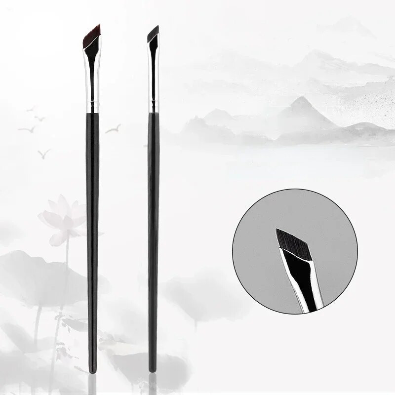 Upgrade Blade Eyeliner Brush Ultra Thin Fine Angle Плоска четка за вежди Liner Brow Place Четка за грим Четка за прецизни детайли