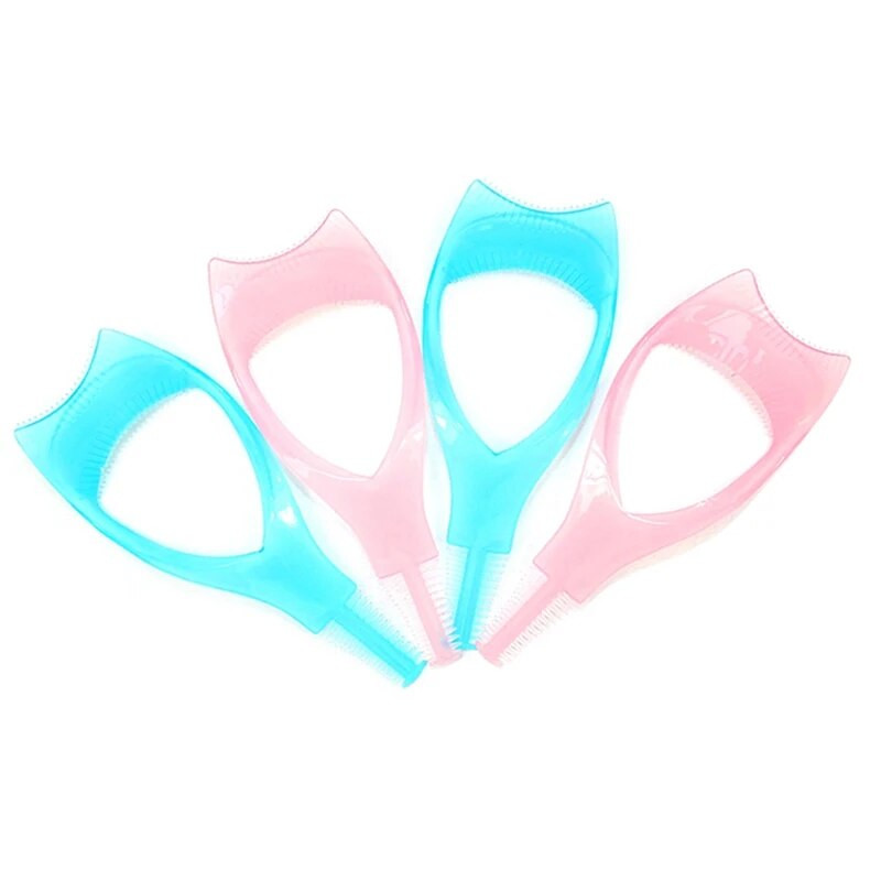 1/2/3PCS в 1 Mascara Shield Guide Guard Curler Гребен за извиване на мигли Инструменти за мигли Мигли Козметика Извивка Апликатор Гребен