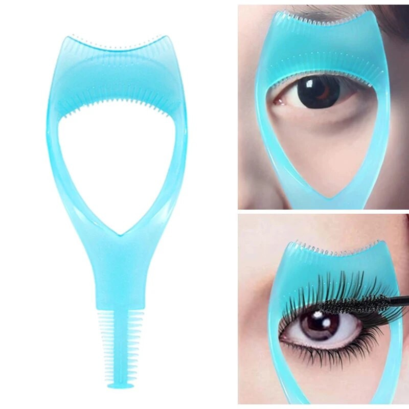 1/2/3PCS в 1 Mascara Shield Guide Guard Curler Гребен за извиване на мигли Инструменти за мигли Мигли Козметика Извивка Апликатор Гребен