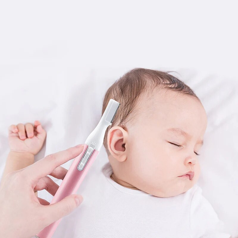 Висококачествена практична електрическа ножица за вежди за лице Тример за коса Мини преносима дамска самобръсначка за тяло Острие за премахване Бръснач за продажба