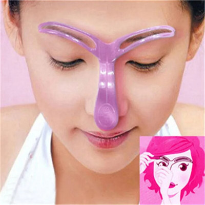3 Styles Reusable Eyebrow Shaper Brow Stamp Template Eyebrows Shape Set Eyebrow Stencil Eye Brow women Make up Tools Accessories