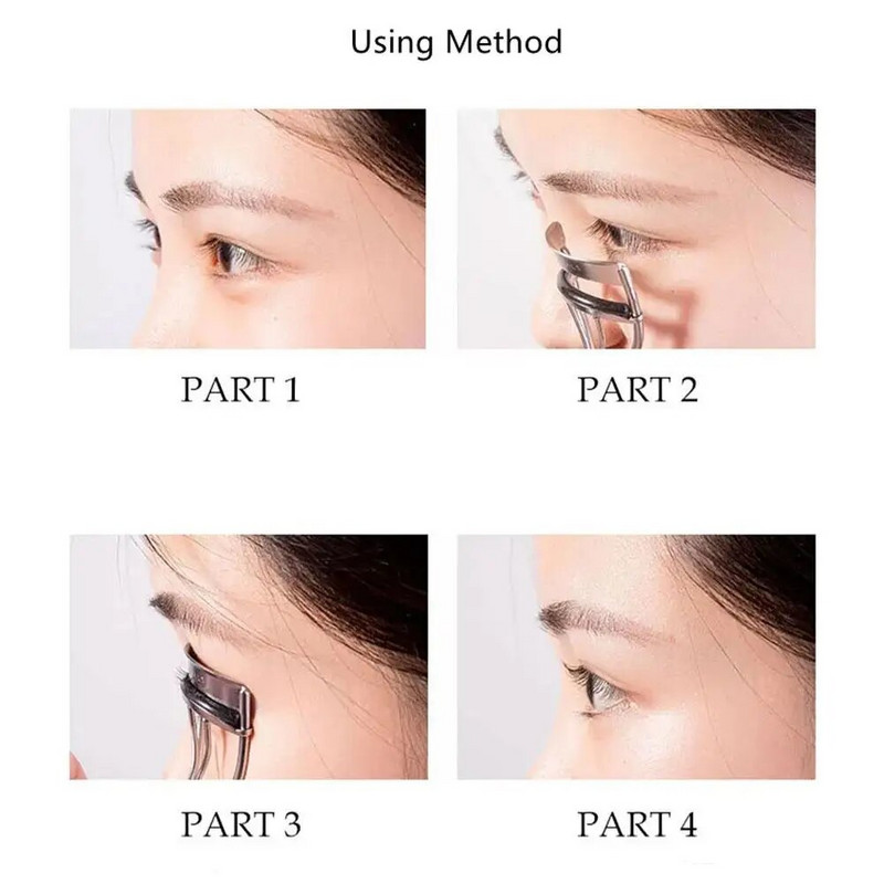Извивачка за мигли Инструменти за грим Lady Професионална черна извивачка за мигли Извиване на мигли Щипка за красота на очите Козметика за момичета Жени