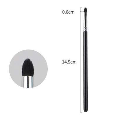 Огънати четки за грим Четка за очна линия Сенки за очи Инструмент за четки за вежди Фини четки за очна линия Инструмент за грим за контура на очите