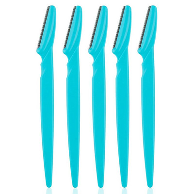 Бръснач за вежди 5 бр. Многофункционален ексфолиращ инструмент за дермапланиране Подстригване Бръснене Оформяне на вежди Бръснач за лице за жени Мъж