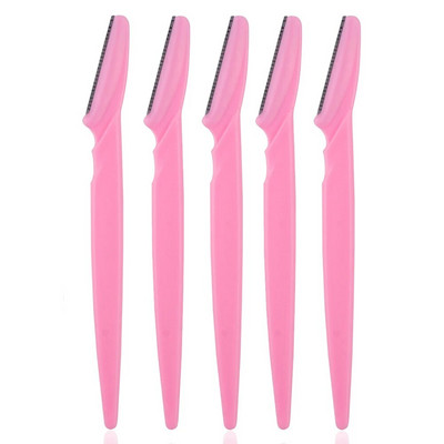 Бръснач за вежди 5 бр. Многофункционален ексфолиращ инструмент за дермапланиране Подстригване Бръснене Оформяне на вежди Бръснач за лице за жени Мъж