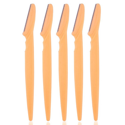 Бръснач за вежди 5 бр. Многофункционален ексфолиращ инструмент за дермапланиране Подстригване Бръснене Оформяне на вежди Бръснач за лице за жени Мъж