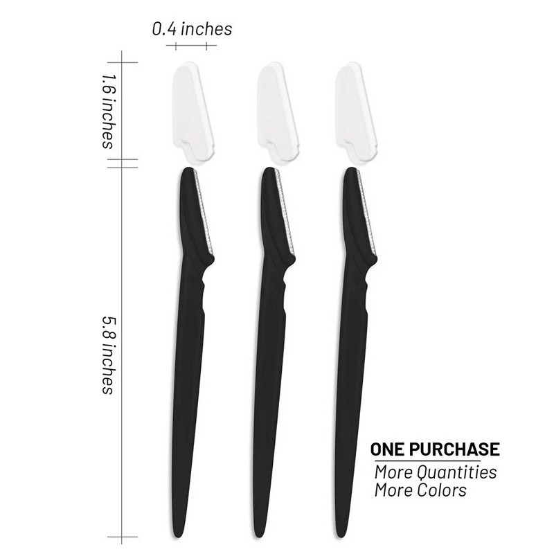 Бръснач за вежди 5 бр. Многофункционален ексфолиращ инструмент за дермапланиране Подстригване Бръснене Оформяне на вежди Бръснач за лице за жени Мъж