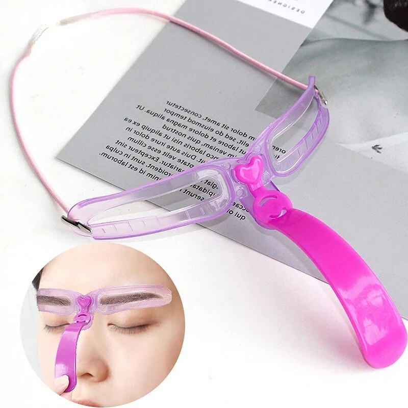 8 бр./чанта Шаблон за грим за оформяне на вежди Комплект шаблони за оформяне на вежди Направи си сам шаблон за вежди за многократна употреба 8 в 1 оформяне на вежди