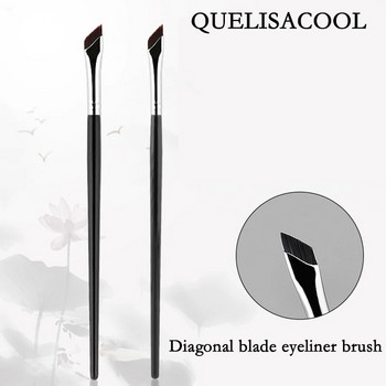 Αναβάθμιση Blade Eyeliner Brush Πινέλο με λεπτή λεπτή γωνία επίπεδη βούρτσα για τα φρύδια κάτω από τα μάτια Τοποθετήστε πινέλο μακιγιάζ Βούρτσα ακριβείας