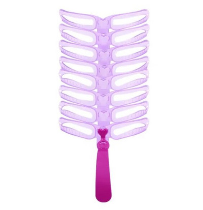 8 бр. Шаблон за грим за вежди Оформяне на вежди за многократна употреба Регулируем шаблон за модел на грим Карта за вежди Инструменти за красота на жените