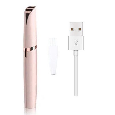 Електрически тример за вежди USB епилатор Инструменти за женски грим Нож Ножица Бръснач за дамска самобръсначка Машинка за оформяне на вежди Тример за вежди
