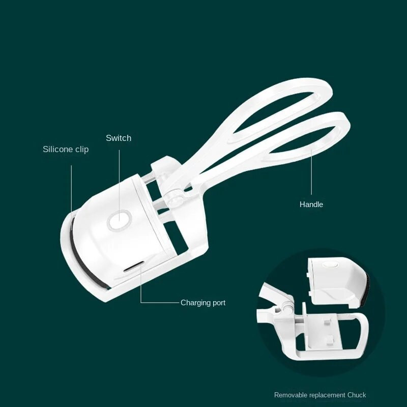 Извивачка за мигли Преносим електрически гребен Eye Lash Perm Дълготрайни извивки на мигли Термична извивачка за мигли Инструменти за грим