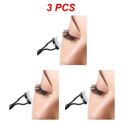 Извивачка за мигли Красота Грим Разделител за мигли Сгъваем метален разделител за мигли Четка Гребен Спирала Curl Красота Грим Козметичен инструмент