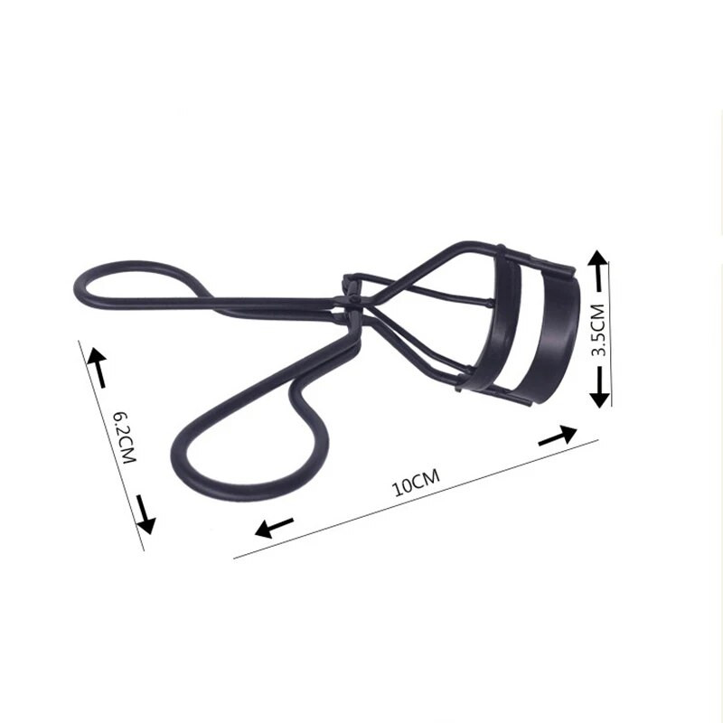 Juodasis sidabrinis blakstienų rietiklis nerūdijančio plieno blakstienų kosmetinis makiažas blakstienų rietiklis sulenkiamas blakstienas įrankis blakstienoms padeda formuoti