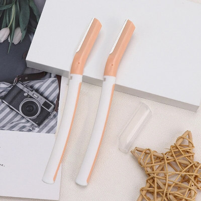 Karsyngirl 2/3 бр. Комплект тримери за безопасни вежди Остър нож за грим Бръсначи за лице и косми Бръсначи Комплект ножове за премахване на остриета Самобръсначка за вежди за инструмент за грим