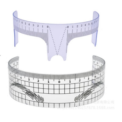 1PC Reusable Semi Permanent Eyebrow Ruler Eye Brow Measure Tool Eyebrow Guide Ruler Microblading Calliper Stencil Makeup