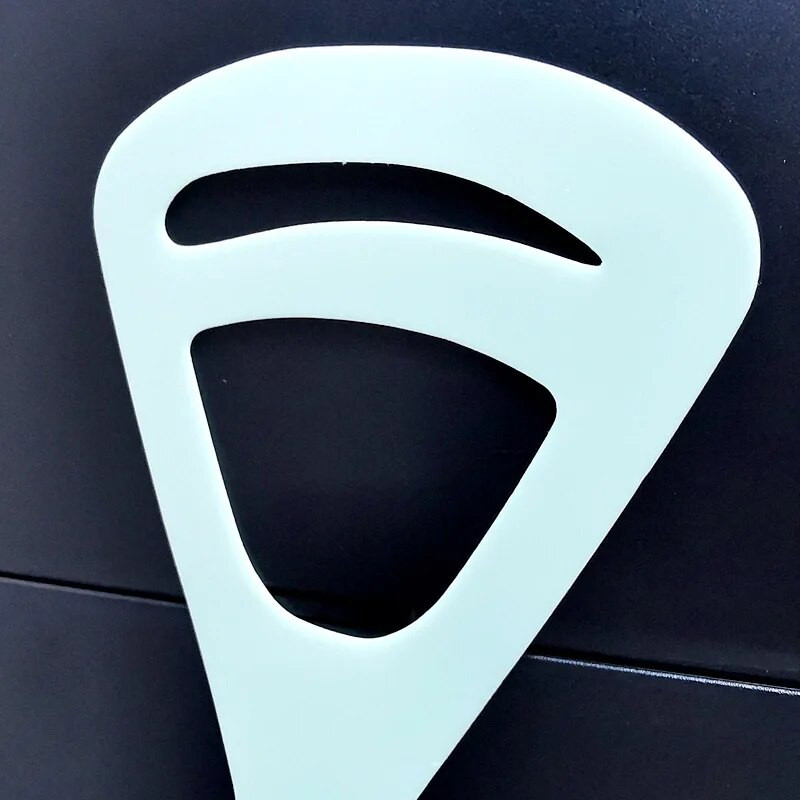 Nauja 2 viename plastikinė antakių blakstienų trafareto kortelė moterims, nešiojamas antakių formos rinkinys pienligė modelio antakių piešimo makiažo įrankiai