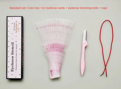 12 stilių reguliuojamas antakių trafaretas Antakių priežiūros formavimo šablonas Daugkartiniai lipdukai, skirti akių antakių antspaudu pieštuku pieštuku kosmetikai