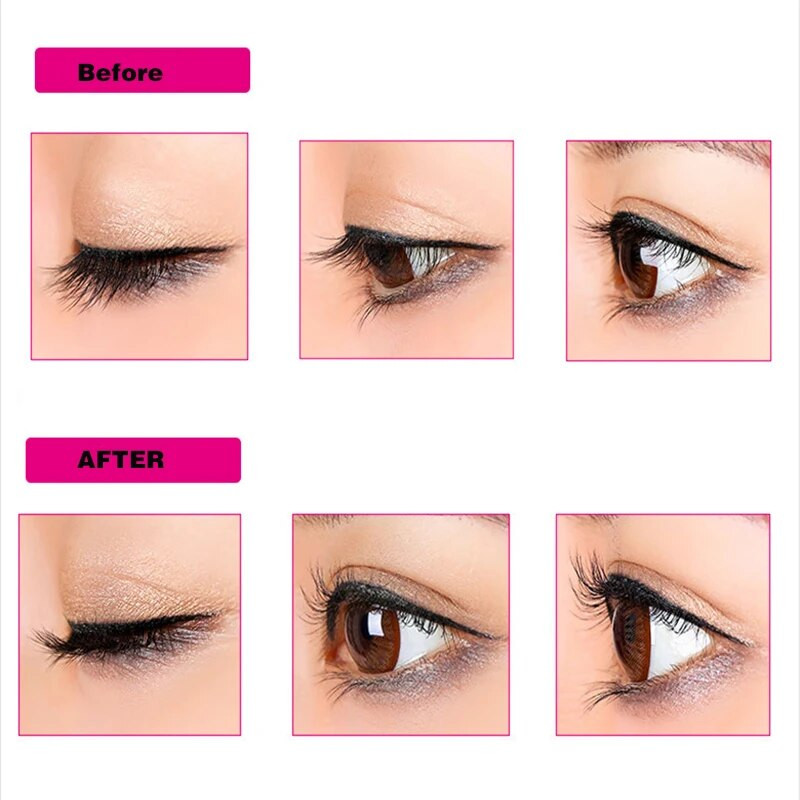 Преносими цветни/сребърни извити мигли Пинцет Извиване на мигли Щипка Козметика Красота Инструменти за грим Козметика и аксесоари