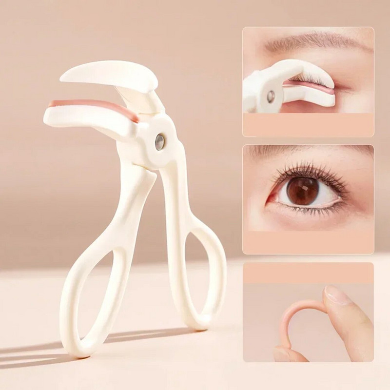Розова извивачка за мигли Професионална издръжлива извивачка за оформяне на мигли Преносима, не нараняваща мигли Инструменти за грим Извивачка за мигли Beauty