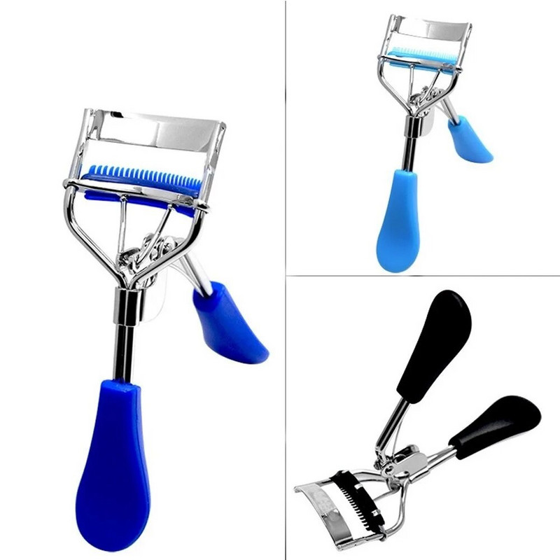 1PC Гребен Извиване на мигли Сгъваеми фалшиви мигли Помощна щипка за извиване на мигли Естествено извиване Професионални инструменти за грим