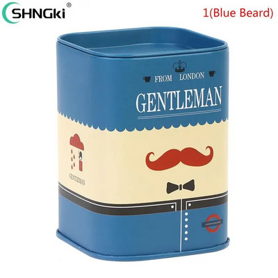 „Square Piggy Bank Logbook“ serijos skardinė dėžė Pinigų taupymo puodo monetų dėžutė Dovanų namų puošmena Pinigų dėžutė taupomoji monetų banknotas