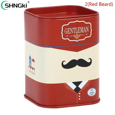 „Square Piggy Bank Logbook“ serijos skardinė dėžė Pinigų taupymo puodo monetų dėžutė Dovanų namų puošmena Pinigų dėžutė taupomoji monetų banknotas